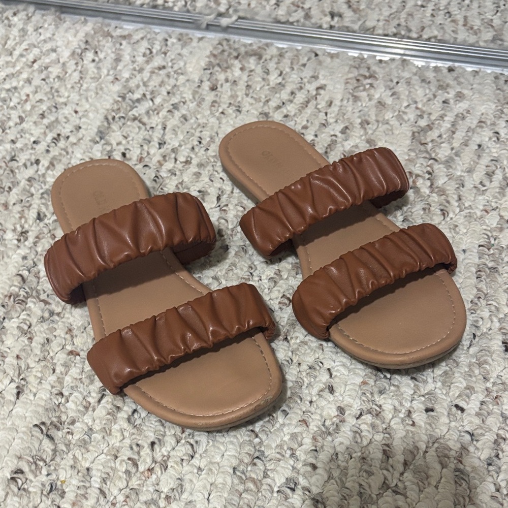 Old Navy Tan Women's Double Strap Sandals